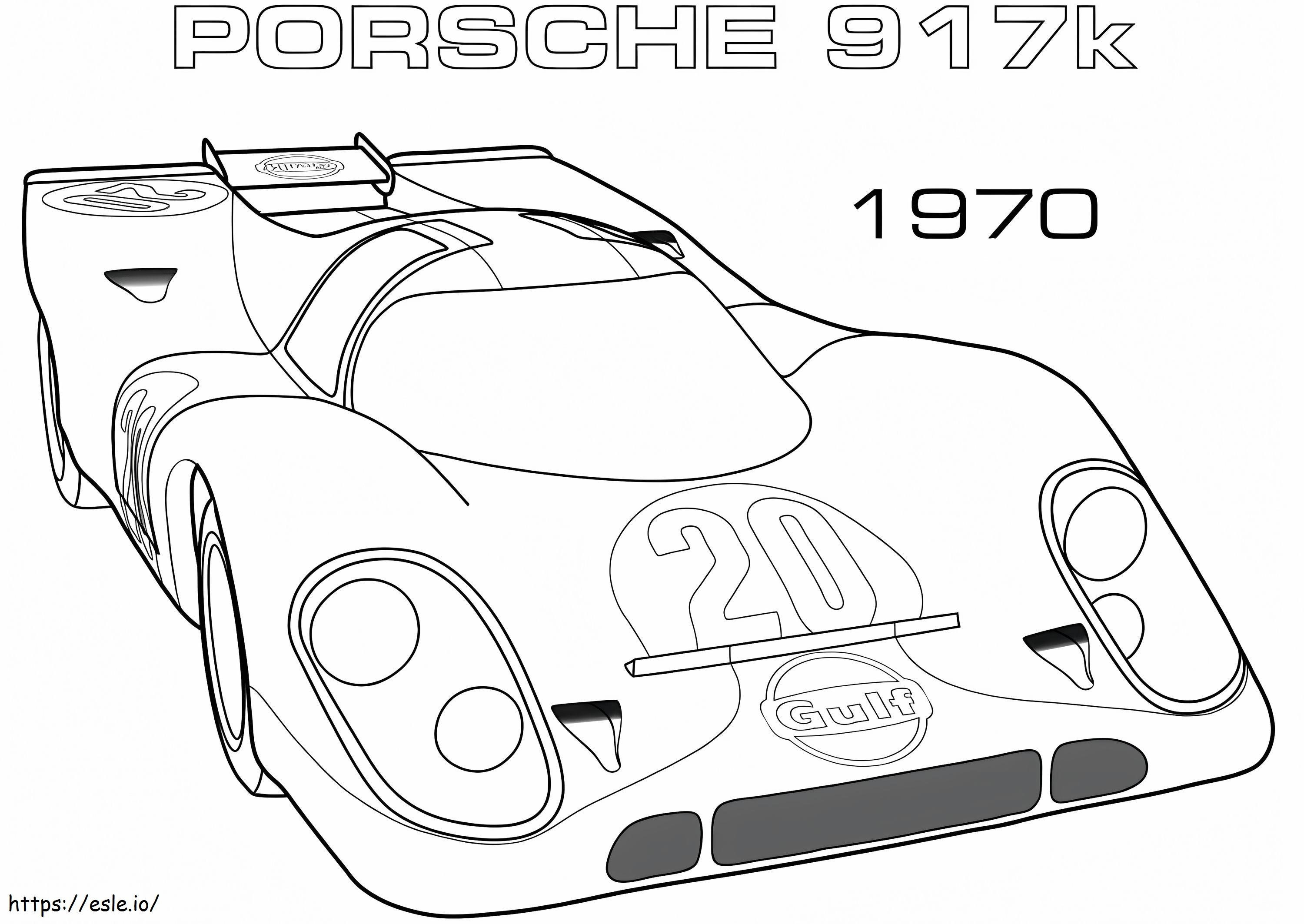 Porsche 917K 1970 para colorir