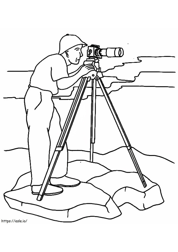 Photographer 10 coloring page