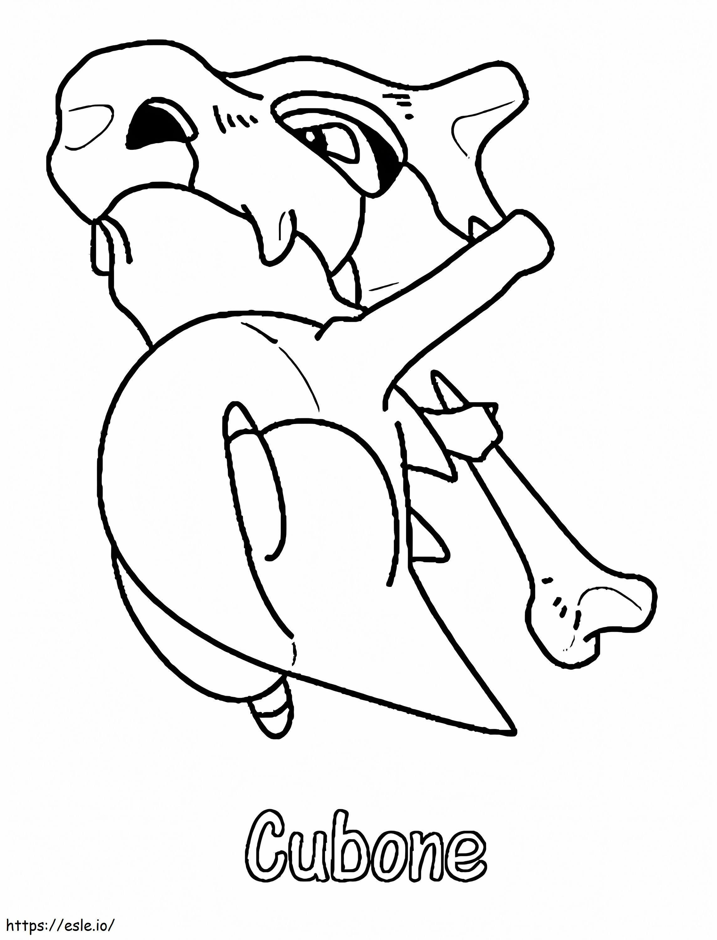 Cubone 4 Coloring Game coloring page