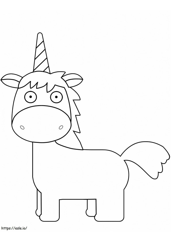 Beautiful Unicorn 1 coloring page