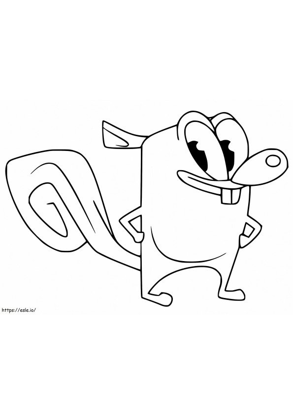 Leon From Squirrel Boy coloring page