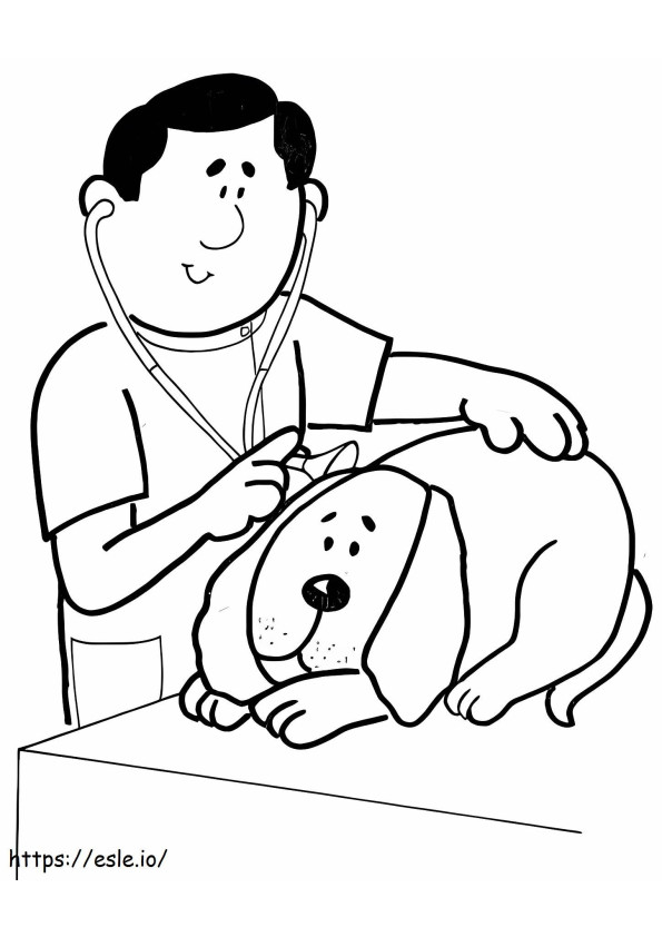 Free Printable Vet coloring page