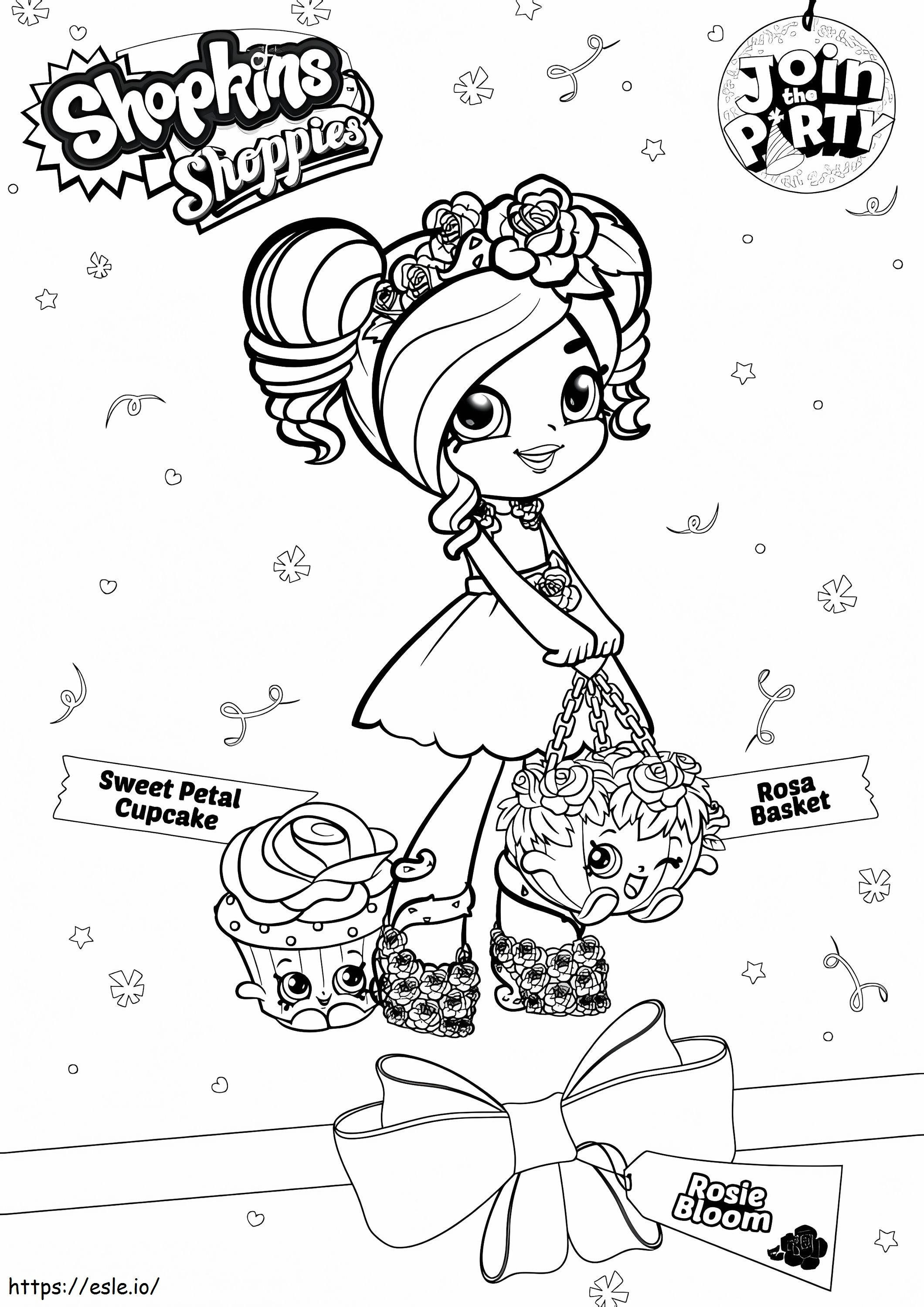 Shopkins Rosie Bloom coloring page