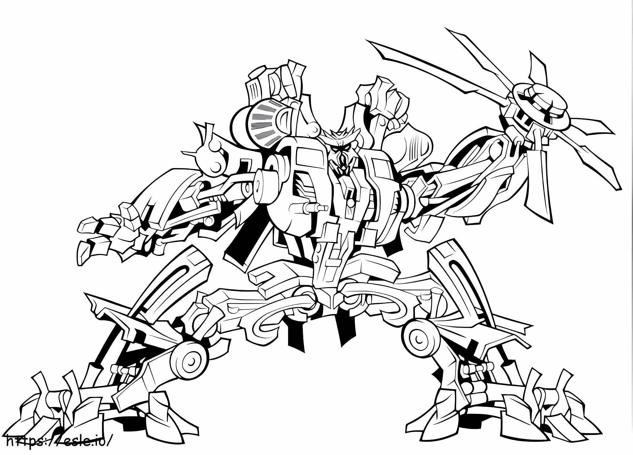 Transformers Decepticon-monster kleurplaat kleurplaat