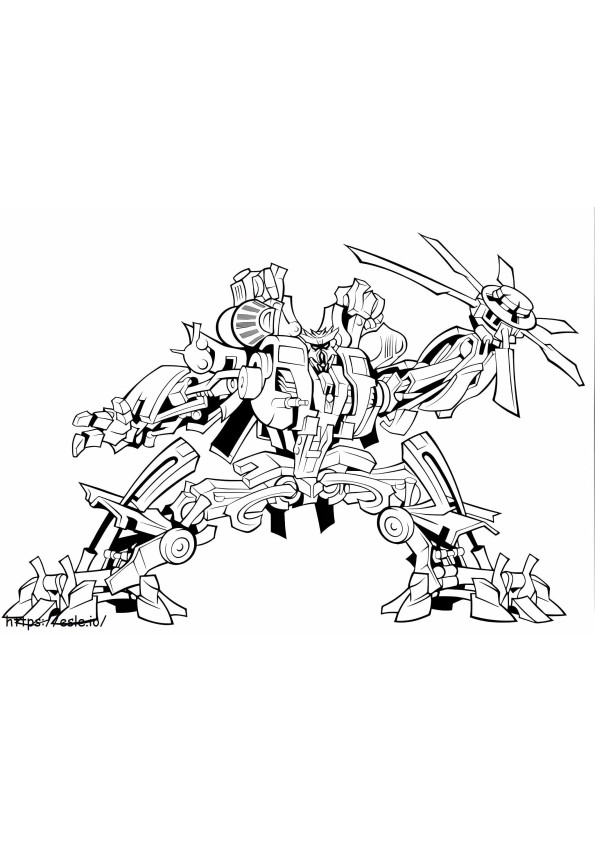 Transformers Decepticon Canavarı boyama