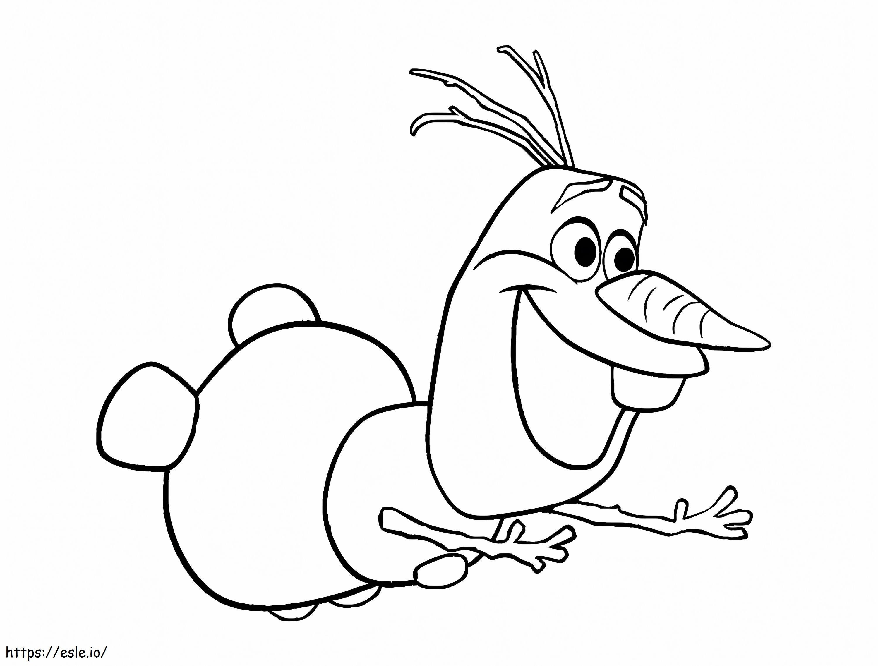 Olaf Beautiful coloring page
