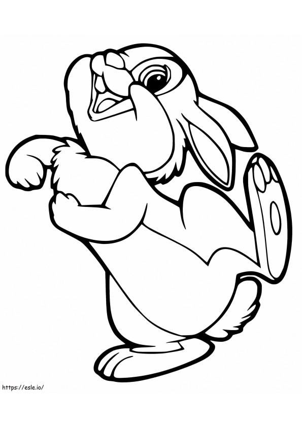Funny Thumper coloring page