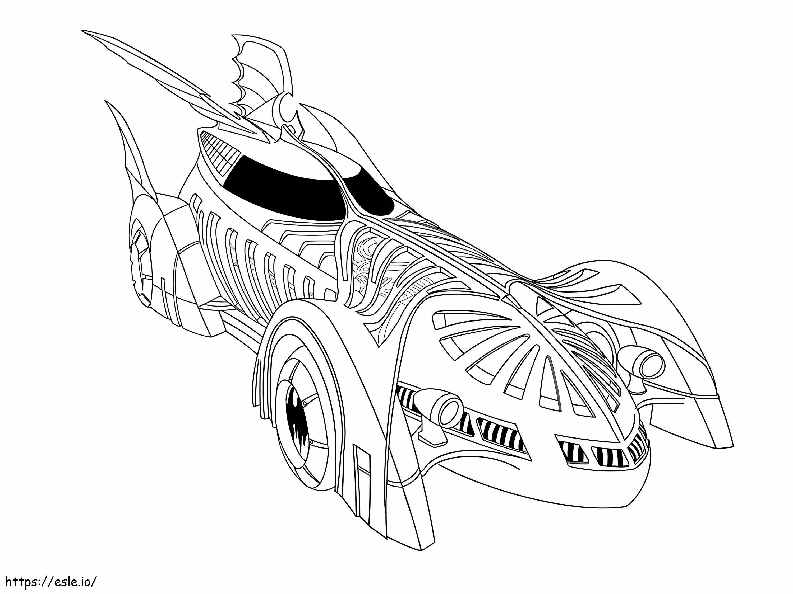 Batmobile 4 coloring page