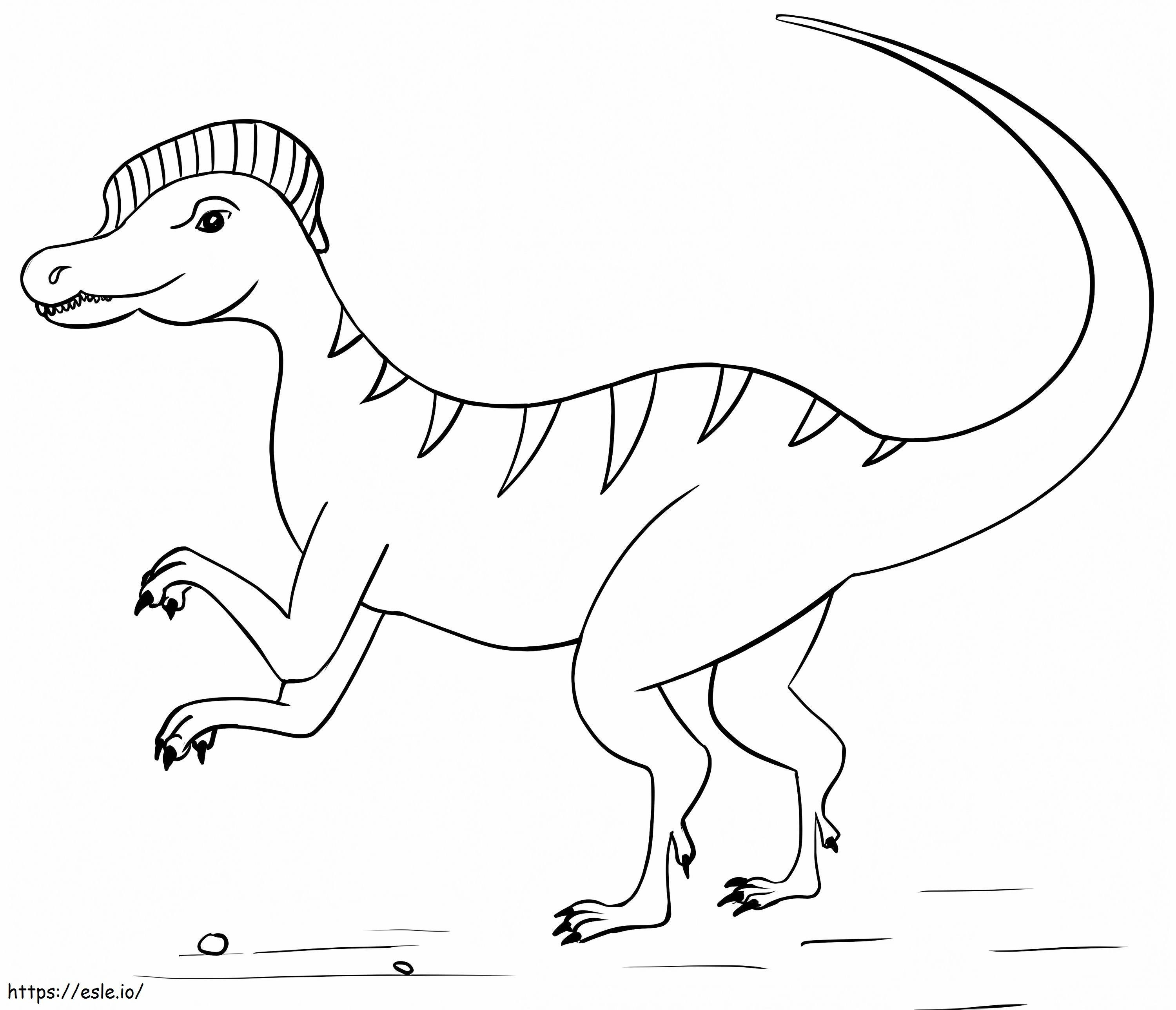 Dilophosaurus 2 Gambar Mewarnai