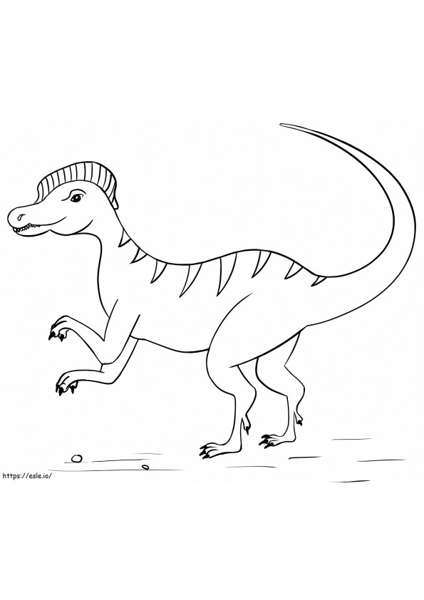 Dilofosaurio 2 para colorear