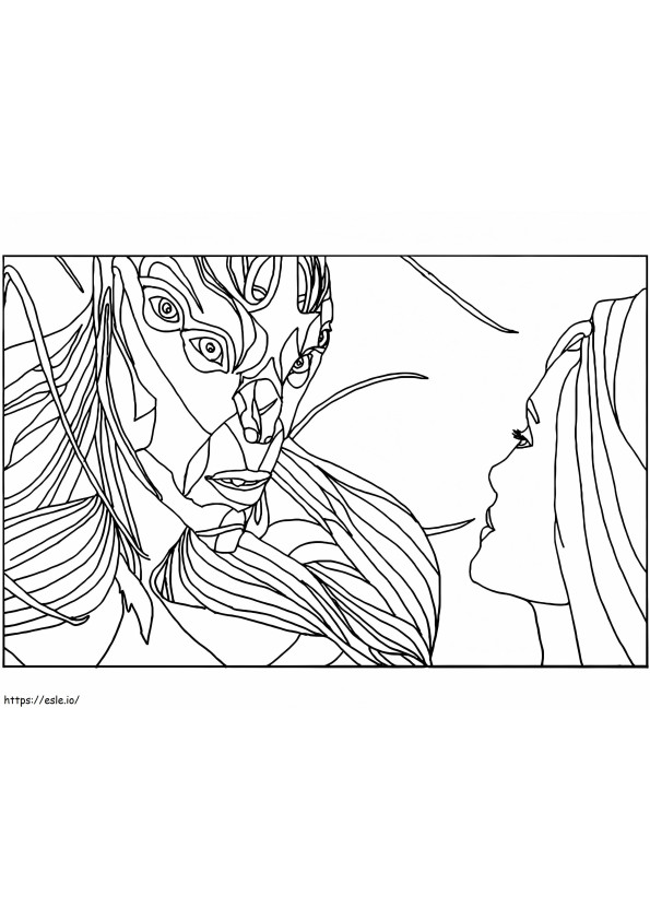 Kro And Thena From Eternals coloring page