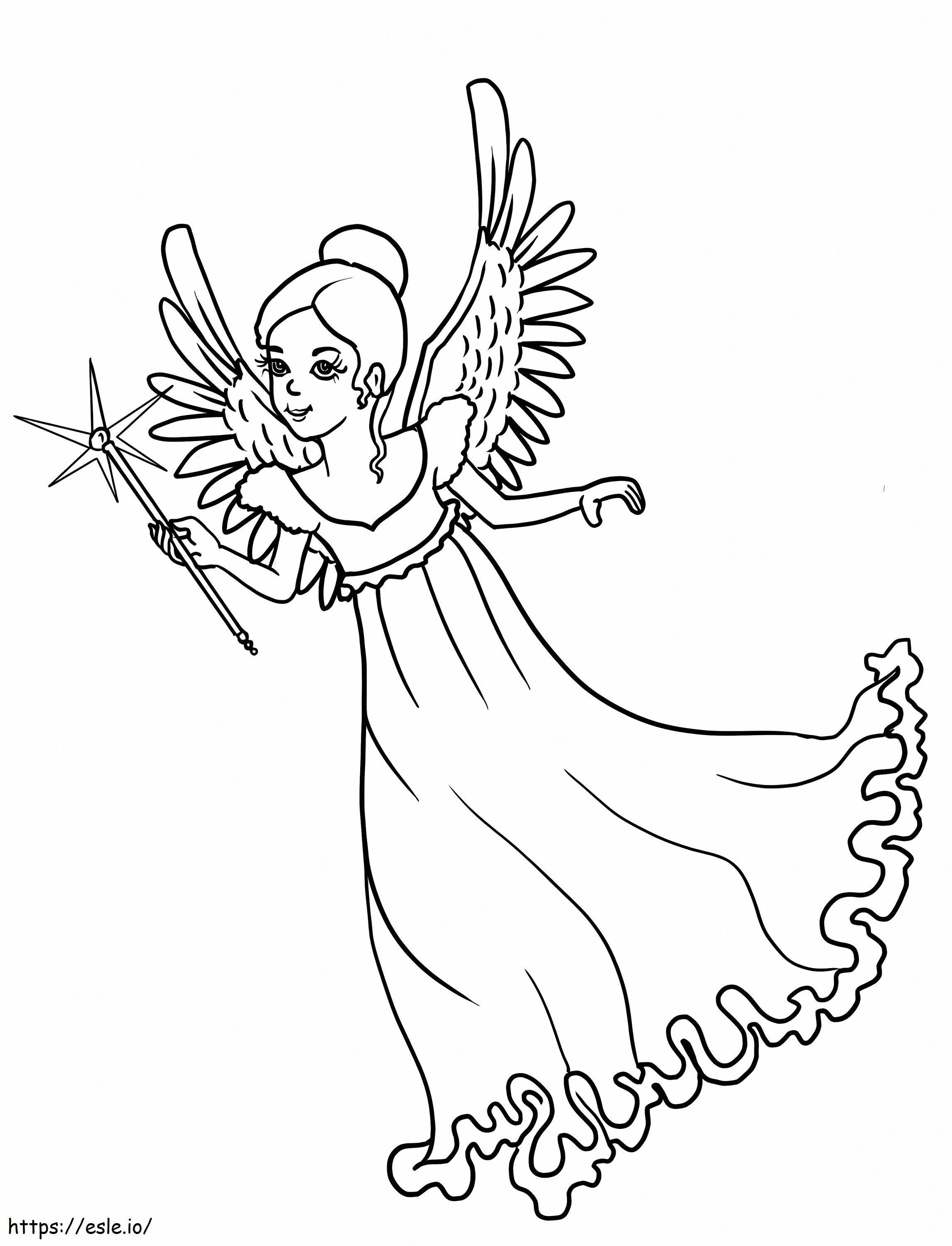 Angel To Color coloring page