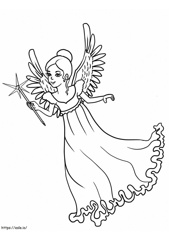 Angel To Color coloring page