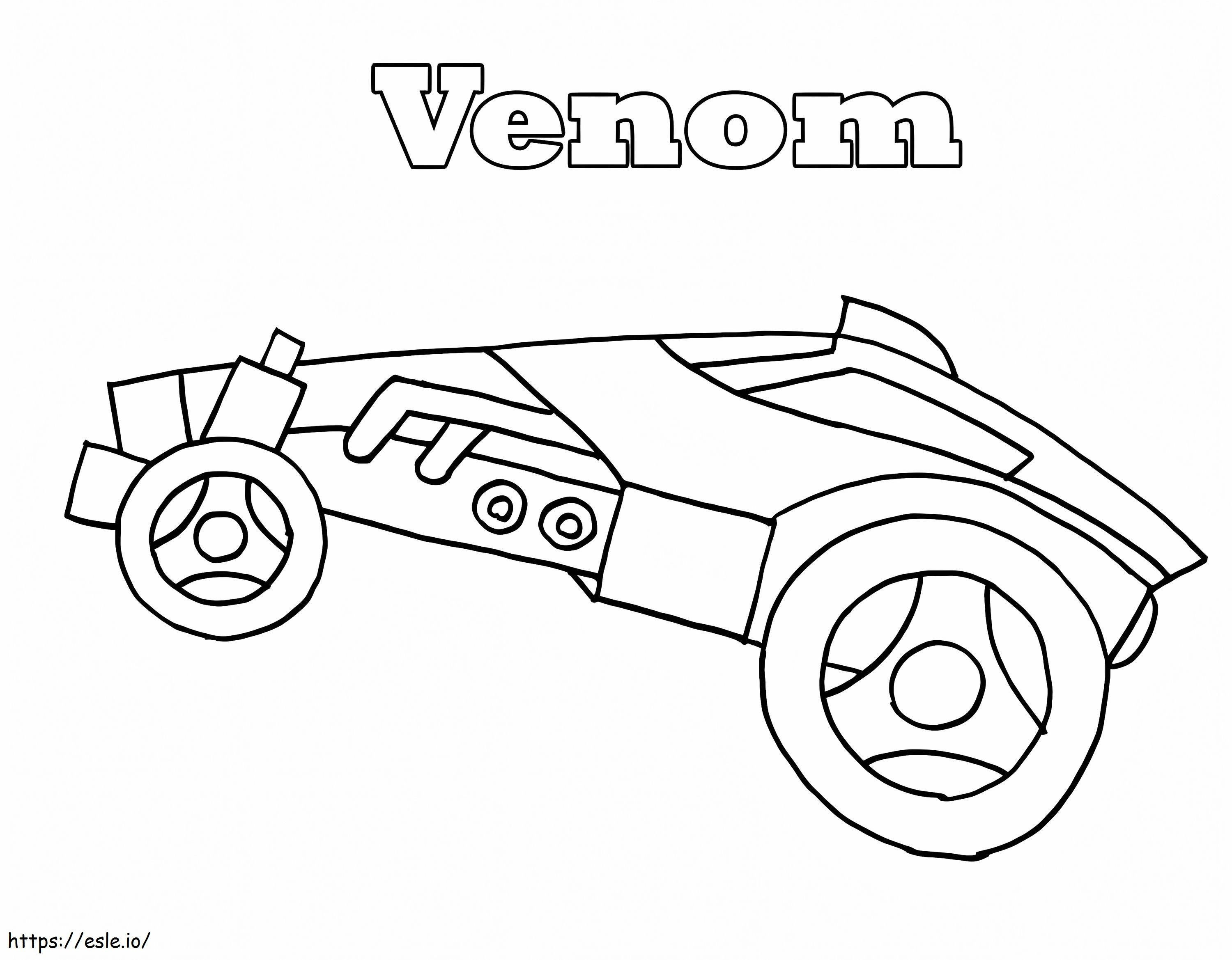 Coloriage Ligue de fusée Venom à imprimer dessin