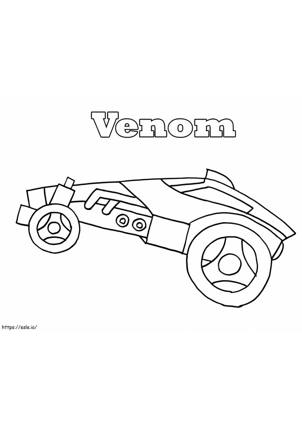 Venom Rocket League da colorare