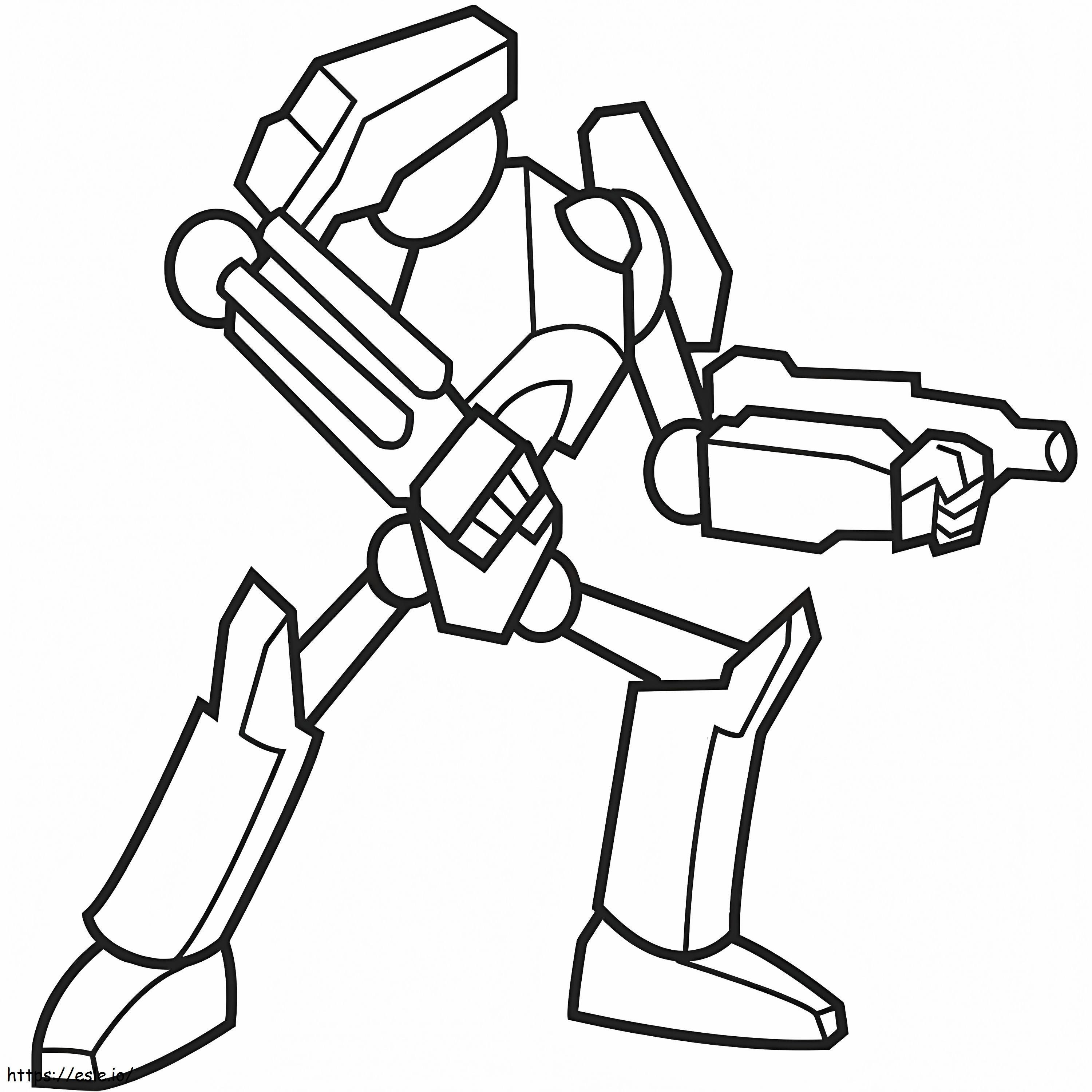 İnce Robot coloring page