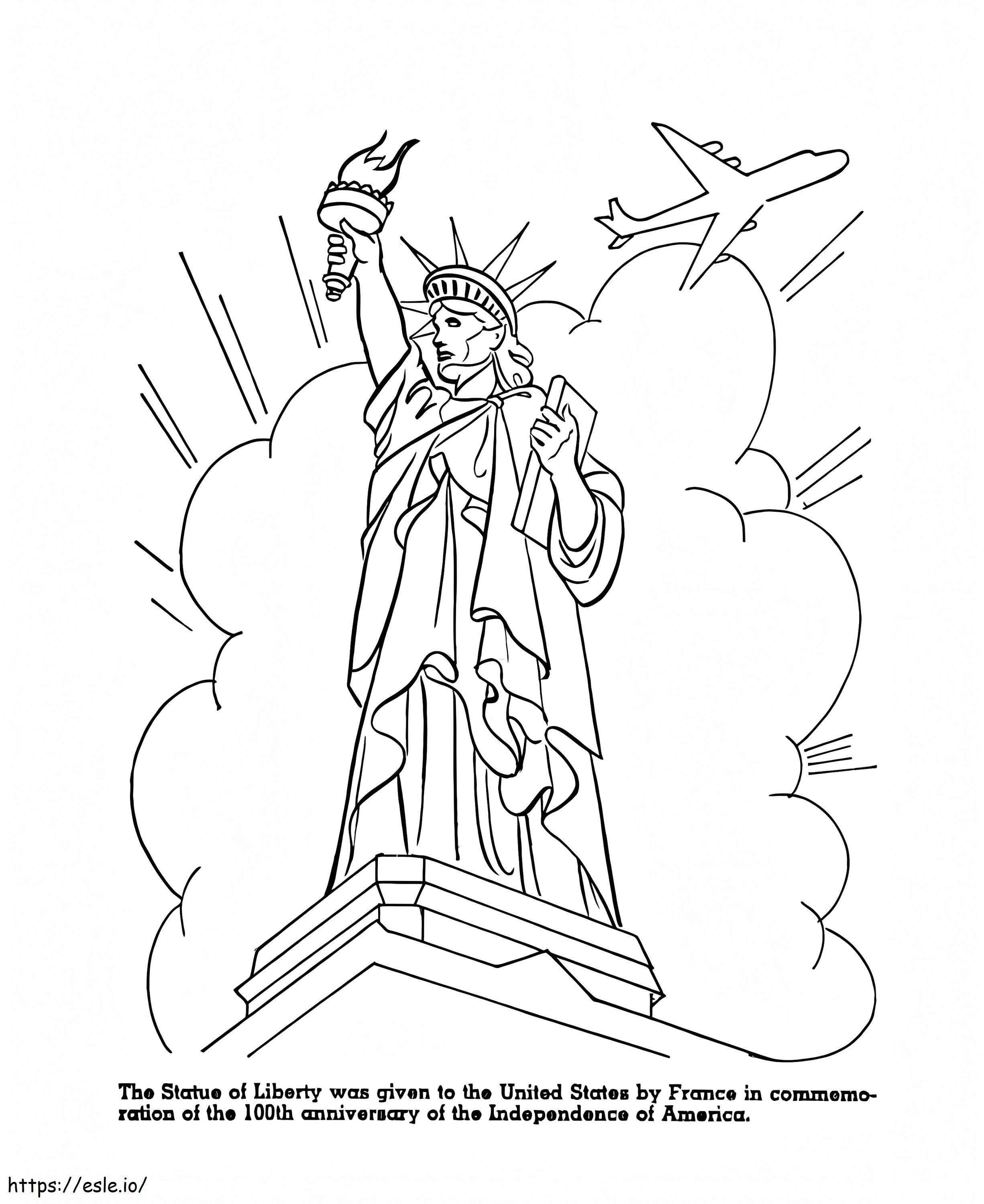 Statue Of Liberty 3 coloring page