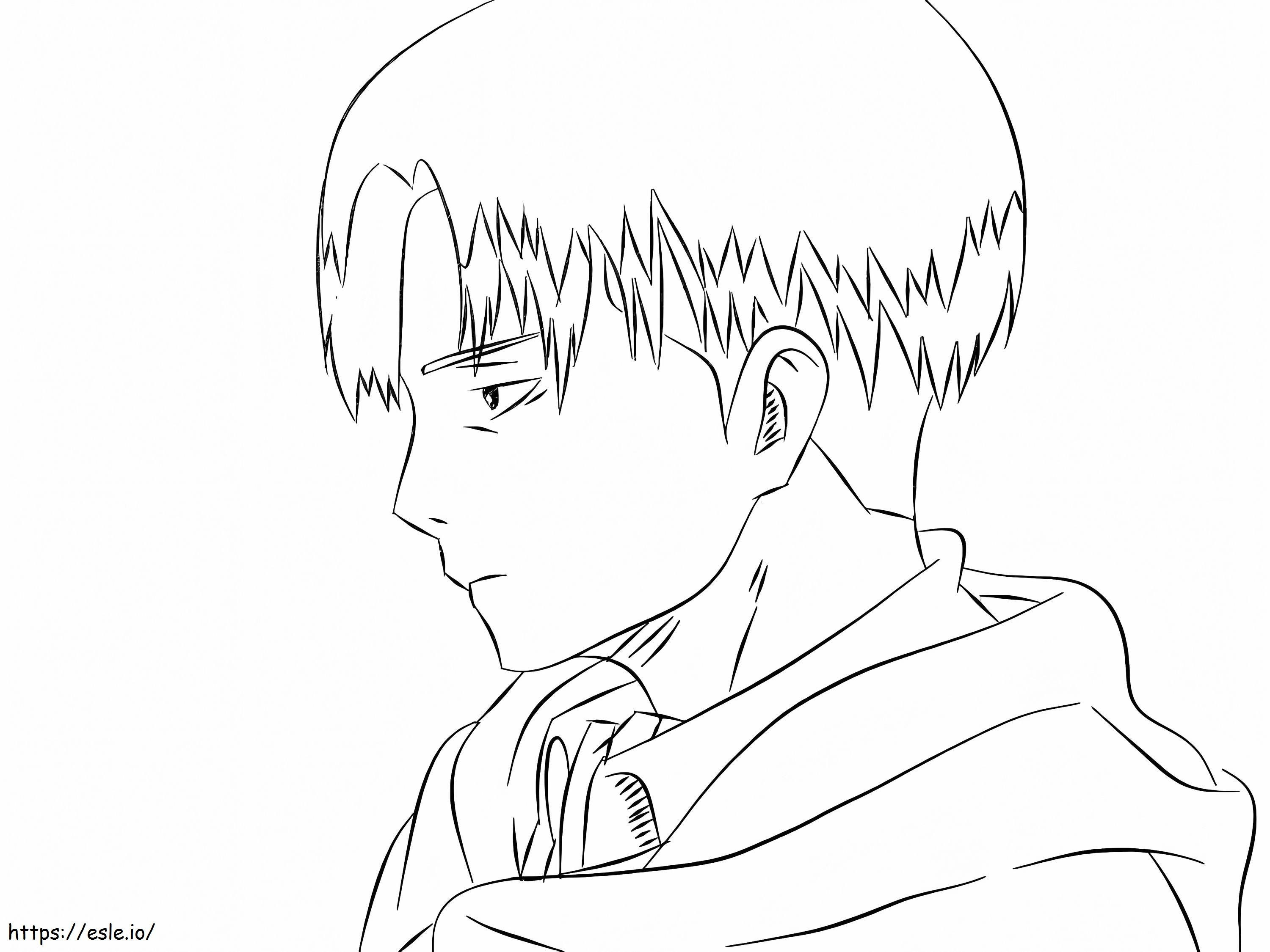 Levi From Attack On Titan coloring page