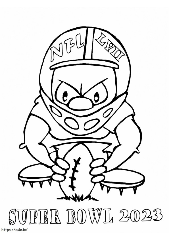 Super Bowl 2023 Player coloring page