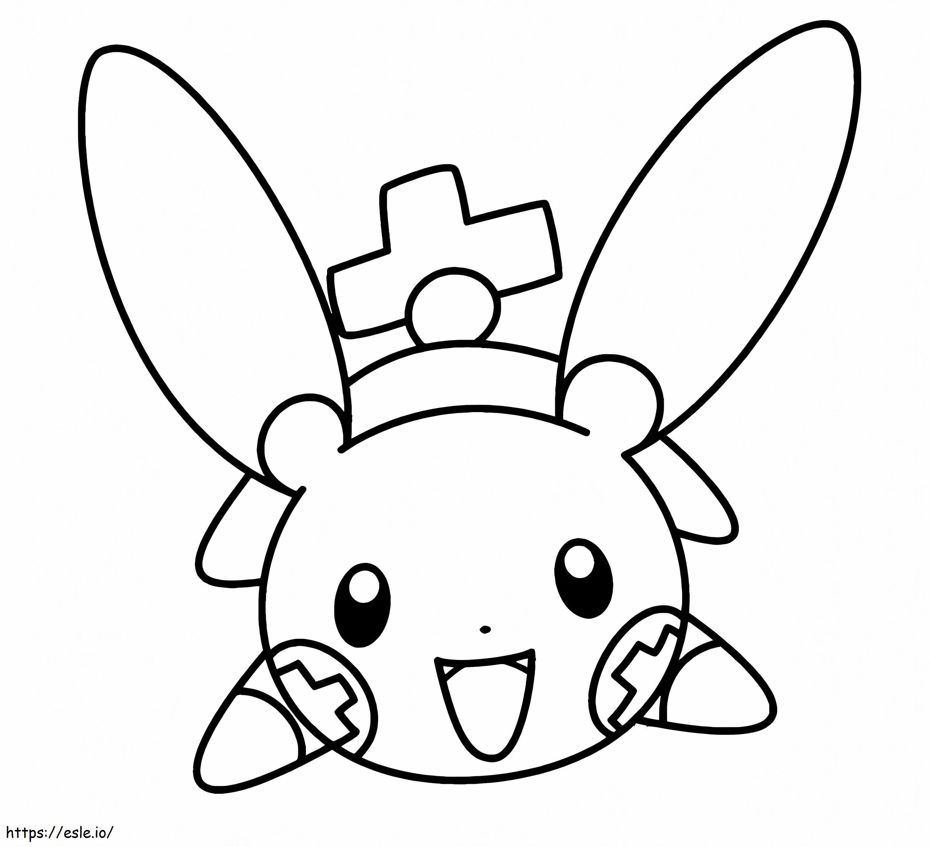 Coloriage Pokémon Plusle à imprimer dessin
