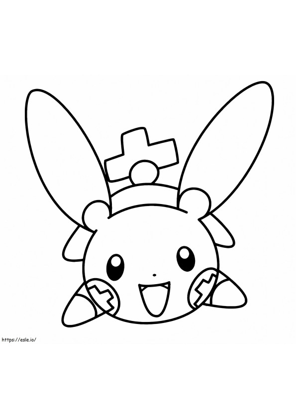 Coloriage Pokémon Plusle à imprimer dessin