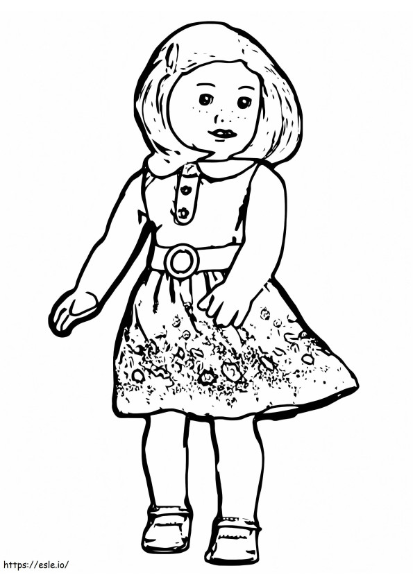 American Girl 5 coloring page