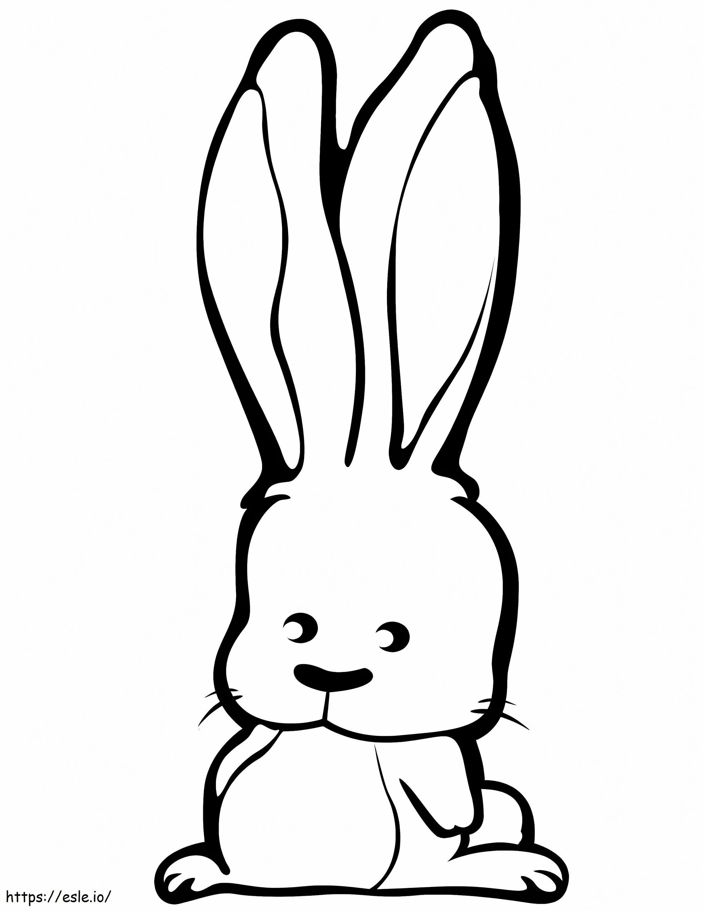 Büyük Kulaklı Tavşan boyama