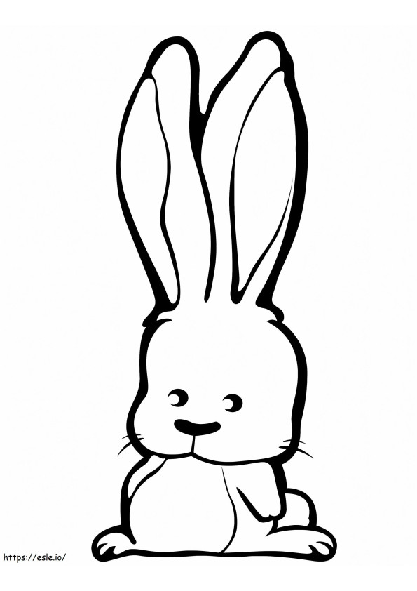 Big Eared Rabbit coloring page