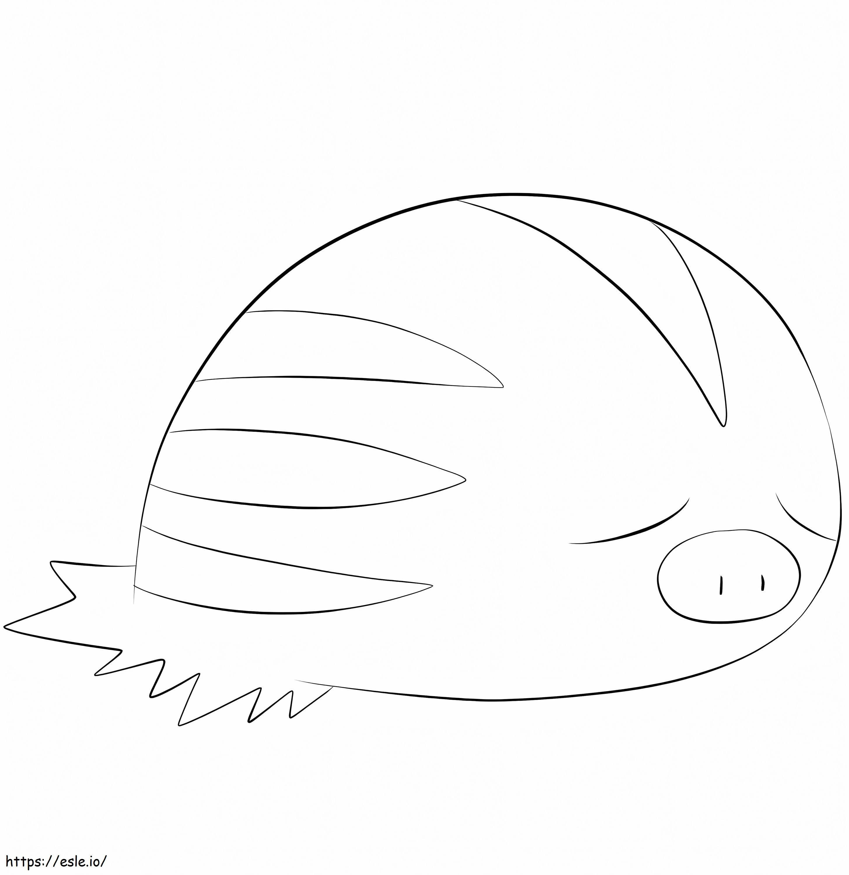 Swinub A Pokemon coloring page