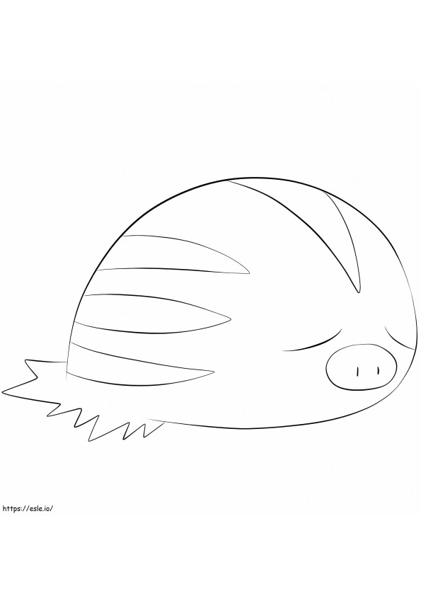 Swinub Pokemon kolorowanka
