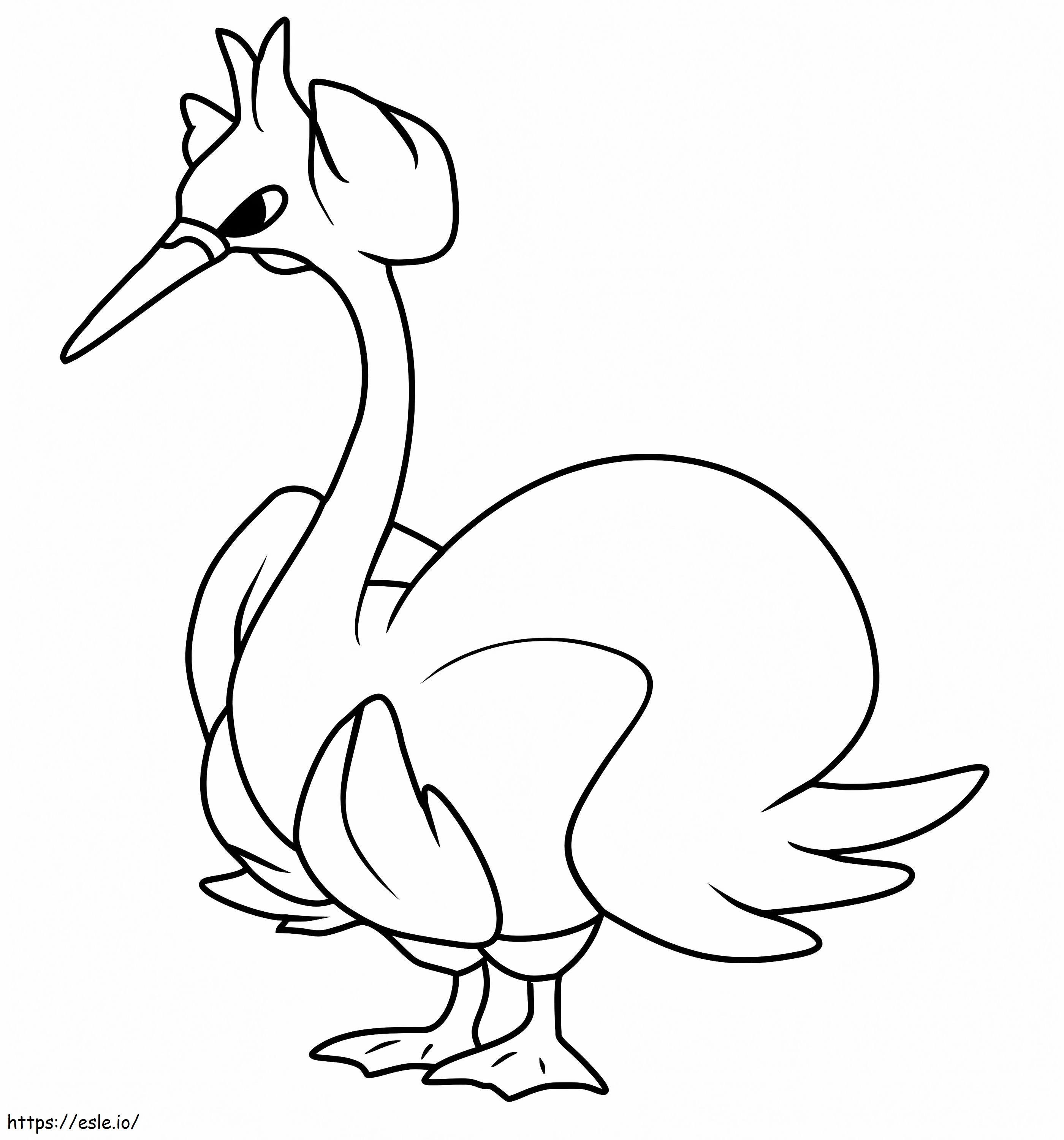 Swanna Pokemon coloring page