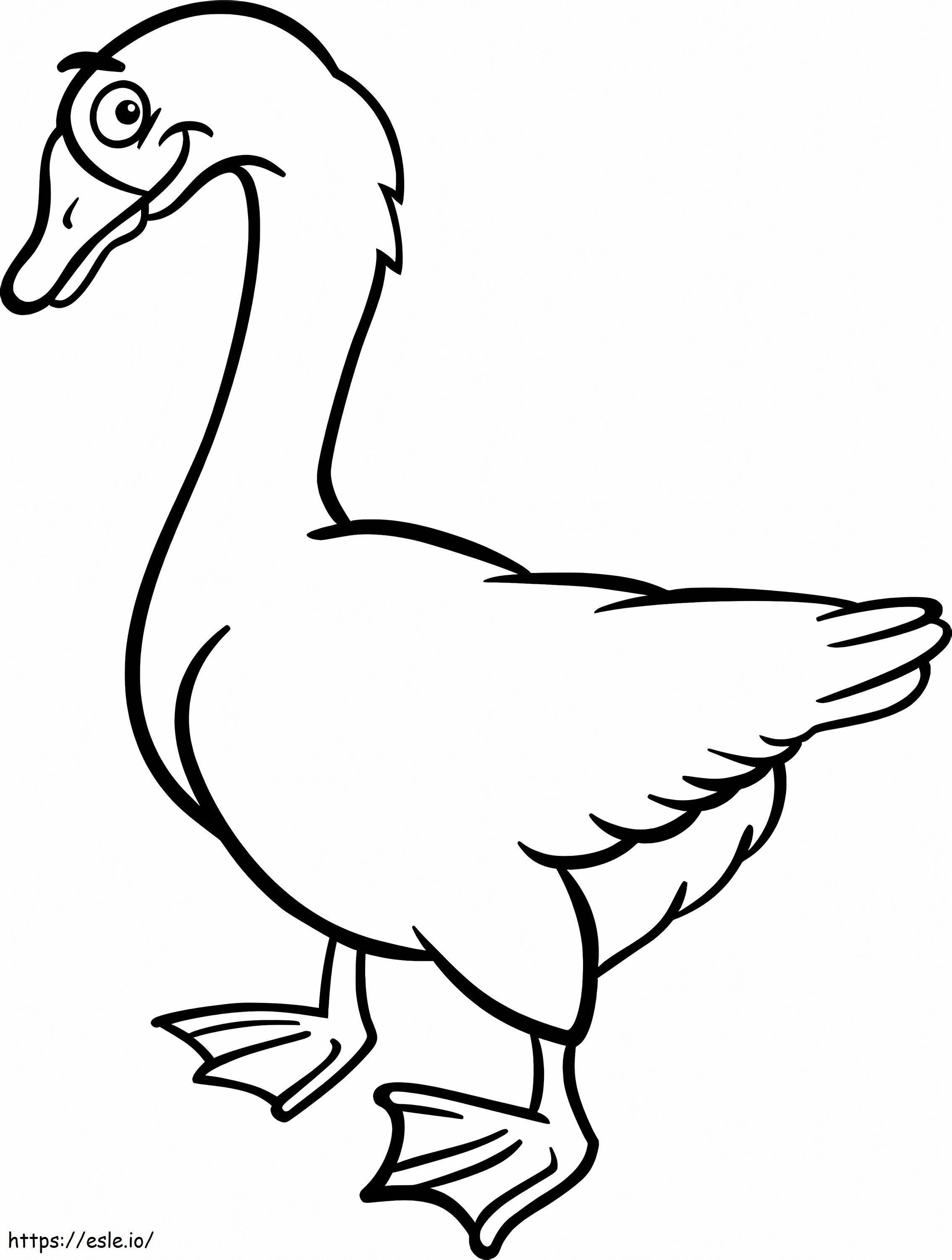 Farm Goose coloring page