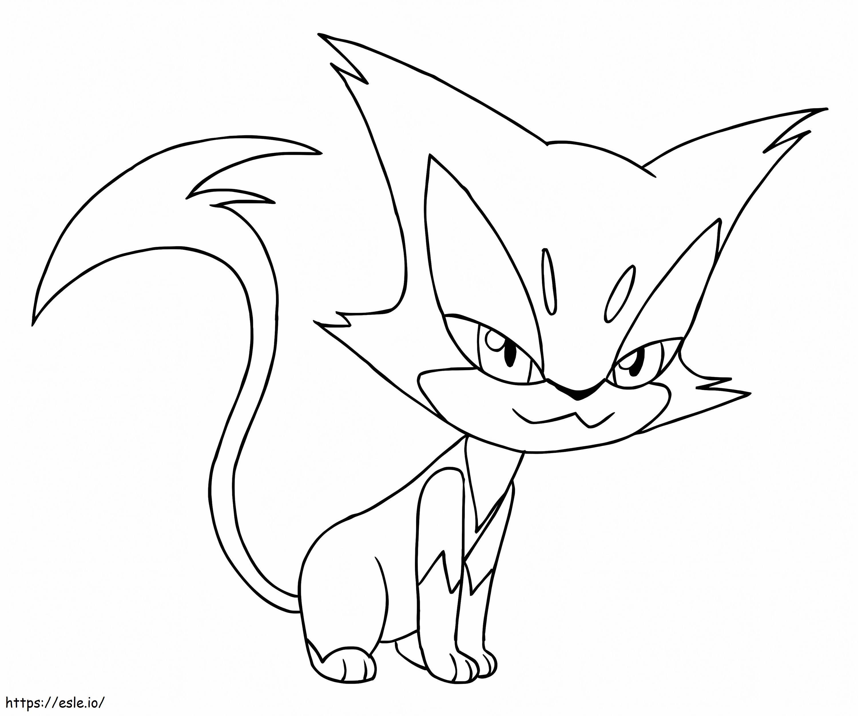 Pokémon Purrloin HQ para colorir