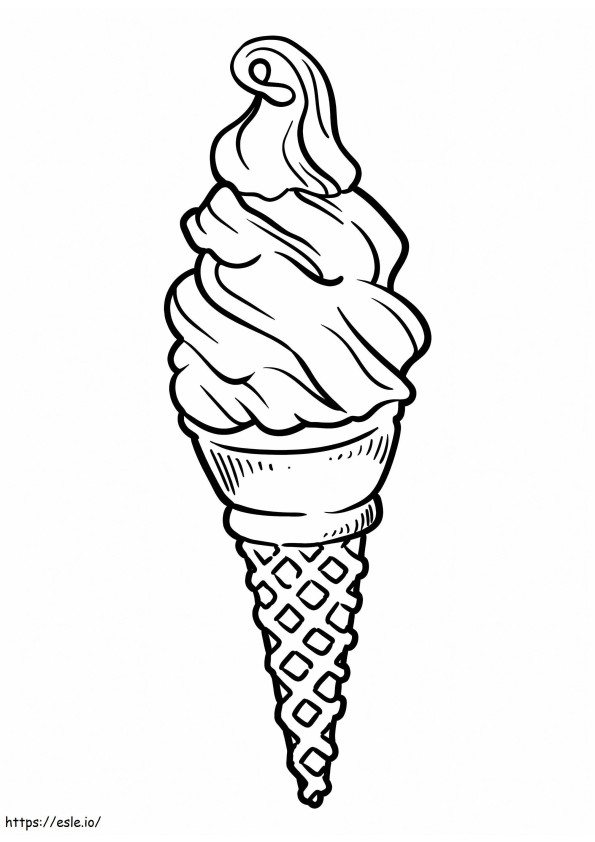 アイスクリーム6 ぬりえ - 塗り絵