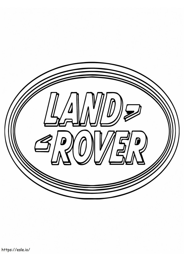 Logo dell'auto Land Rover da colorare