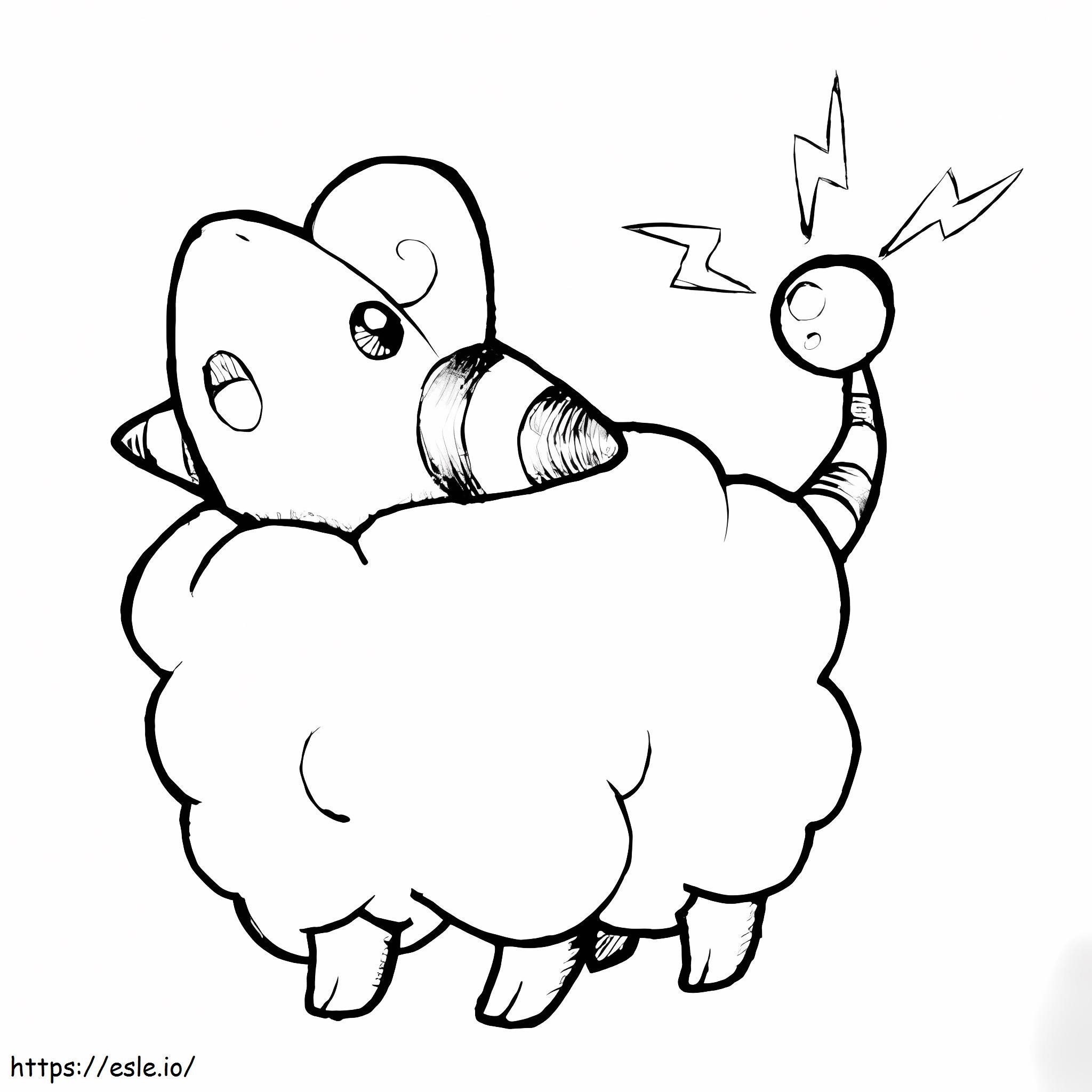 Pokemon Mareep 1 da colorare