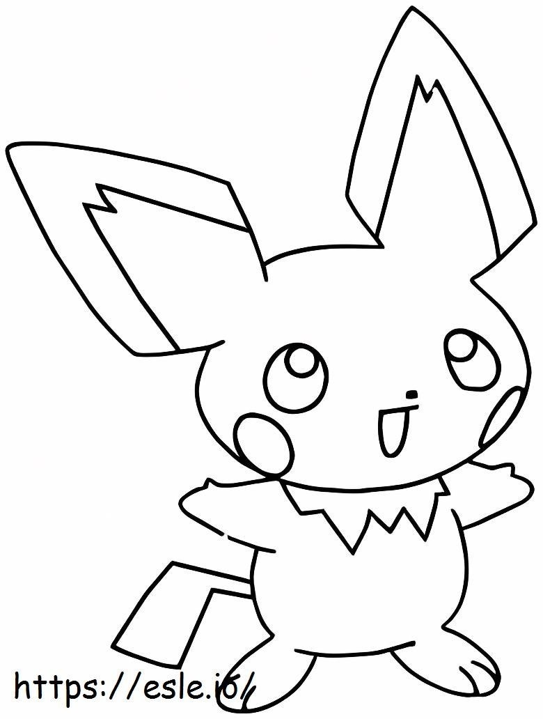 Speaks Pichu coloring page