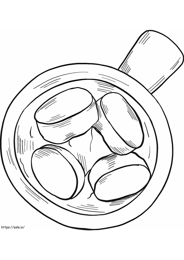 Printable Hot Chocolate coloring page