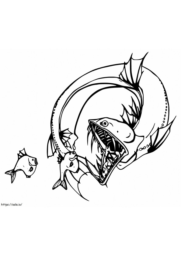 Viperfish Hunts coloring page