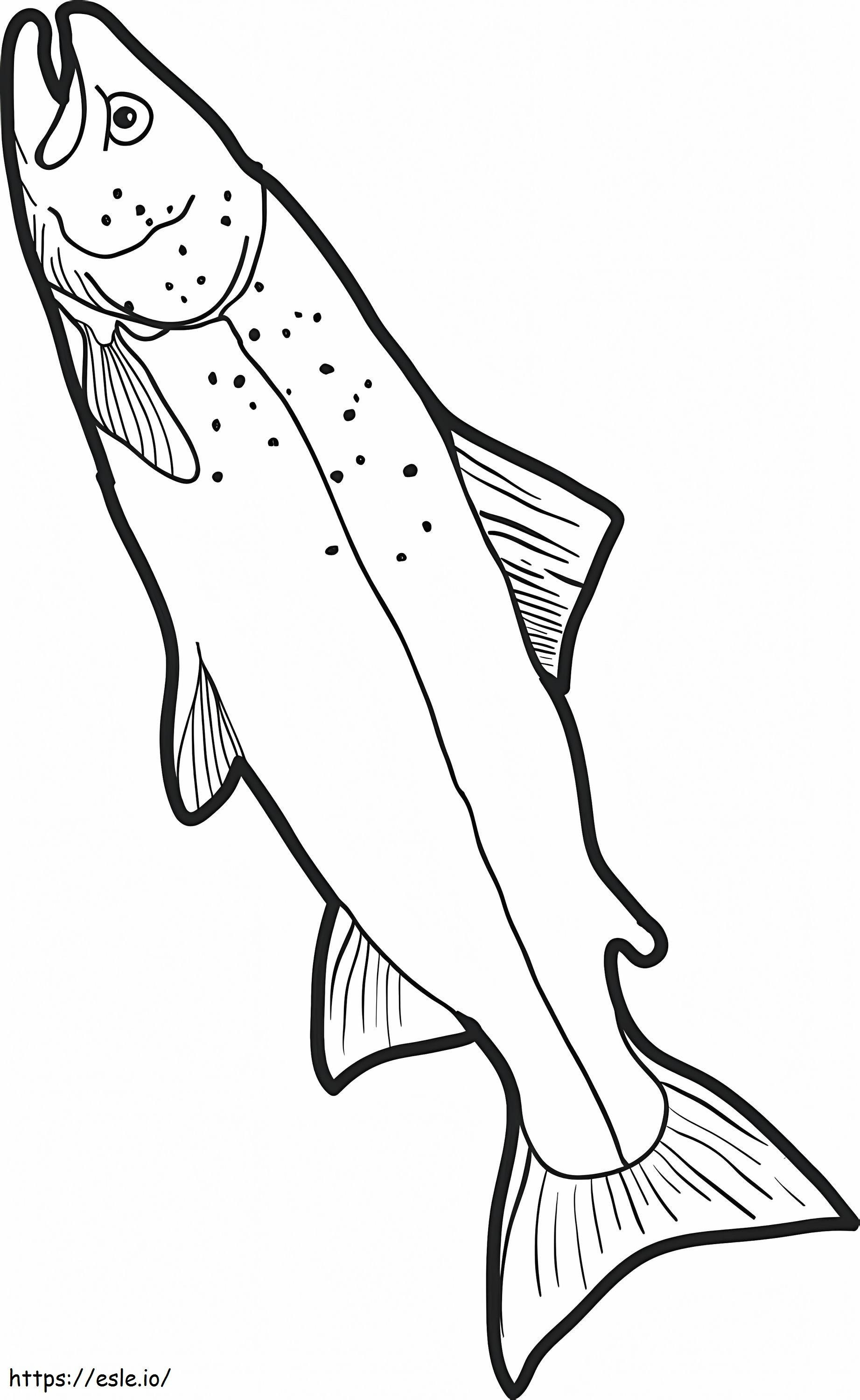 Coloriage Bon poisson à imprimer dessin
