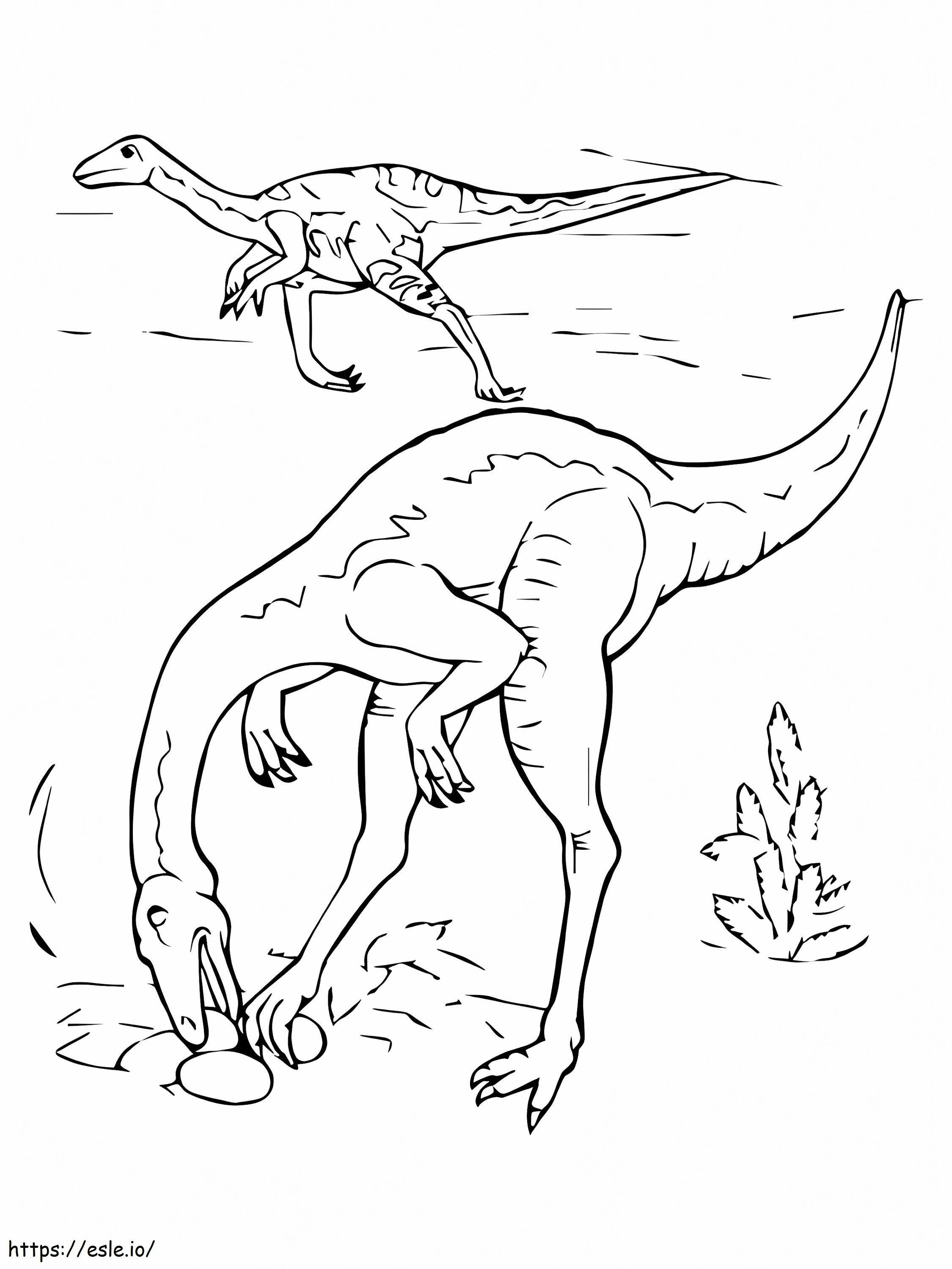 Dinosaurus Gambar Mewarnai