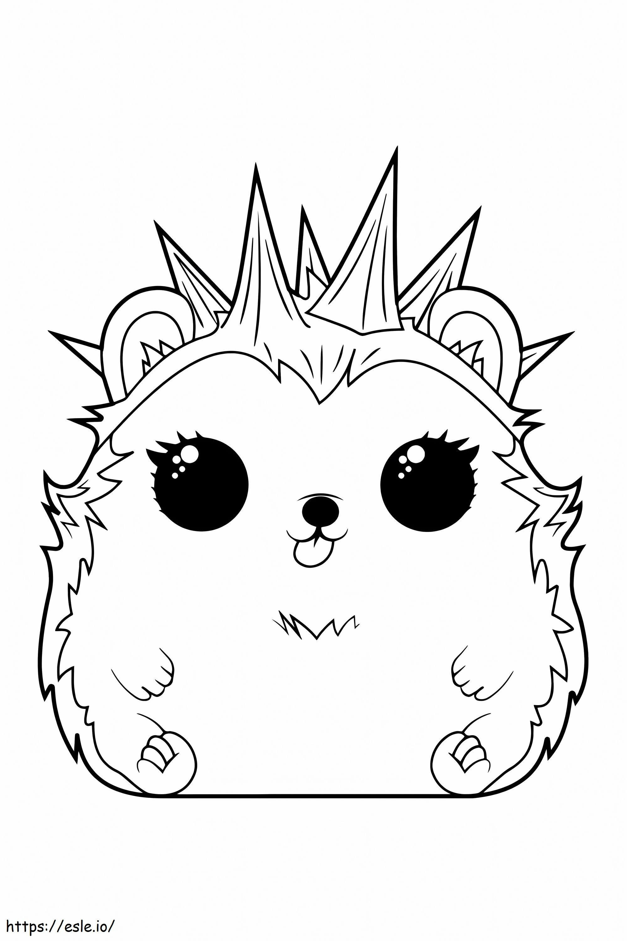 LOL Pet Girls Rare Pet Hedgehog coloring page