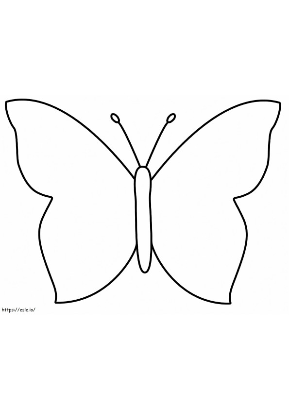 Esquema de borboleta para colorir
