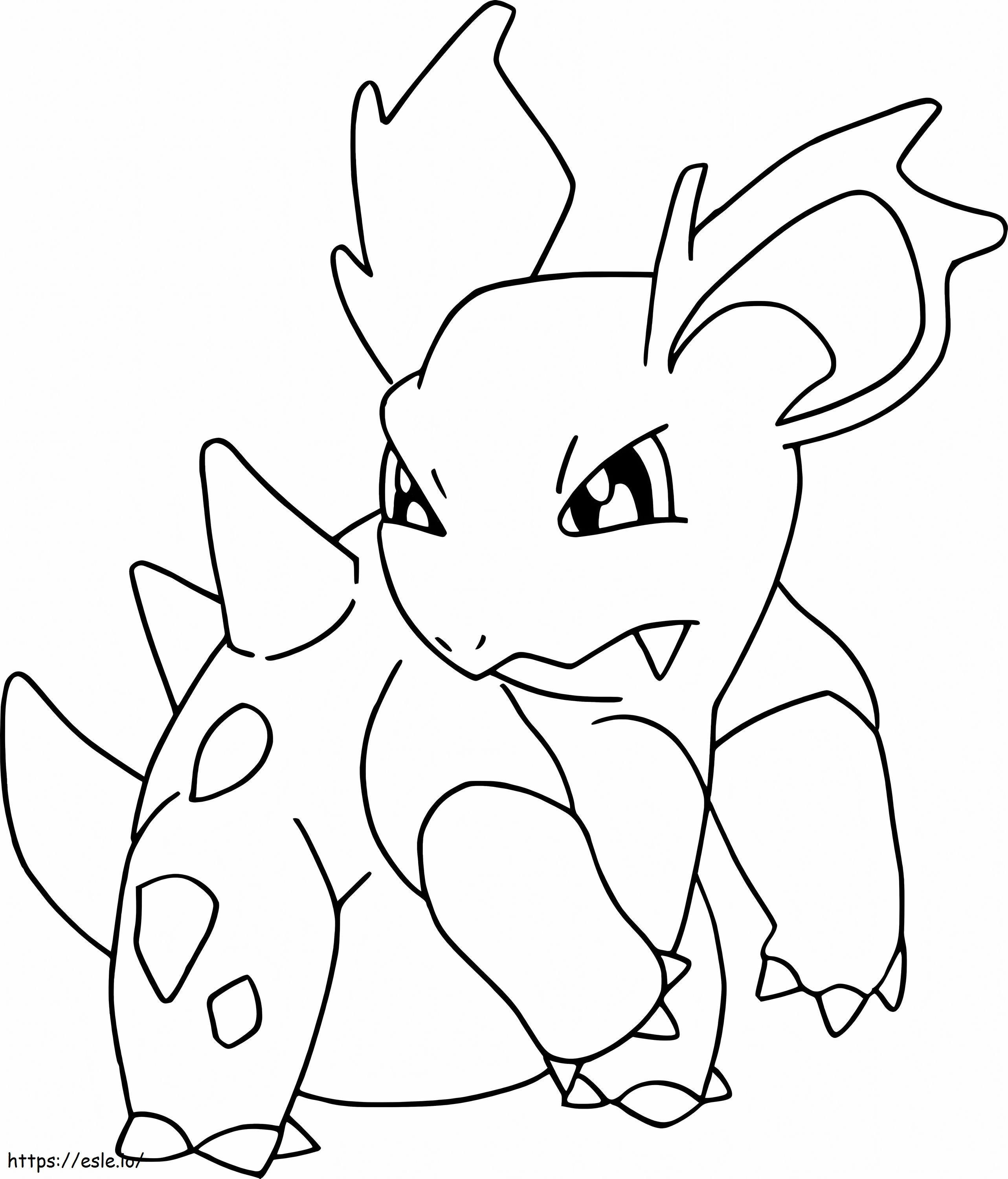 nidorina coloring page template pokemon