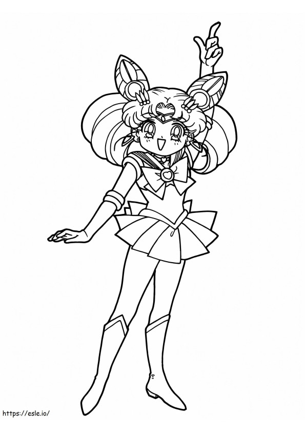 Awesome Chibiusa coloring page