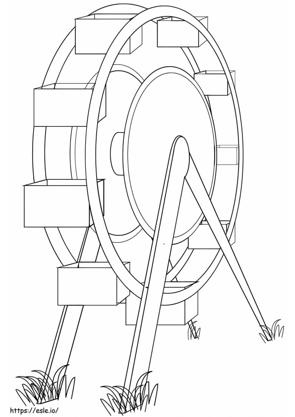 Coloriage Imprimer la grande roue à imprimer dessin