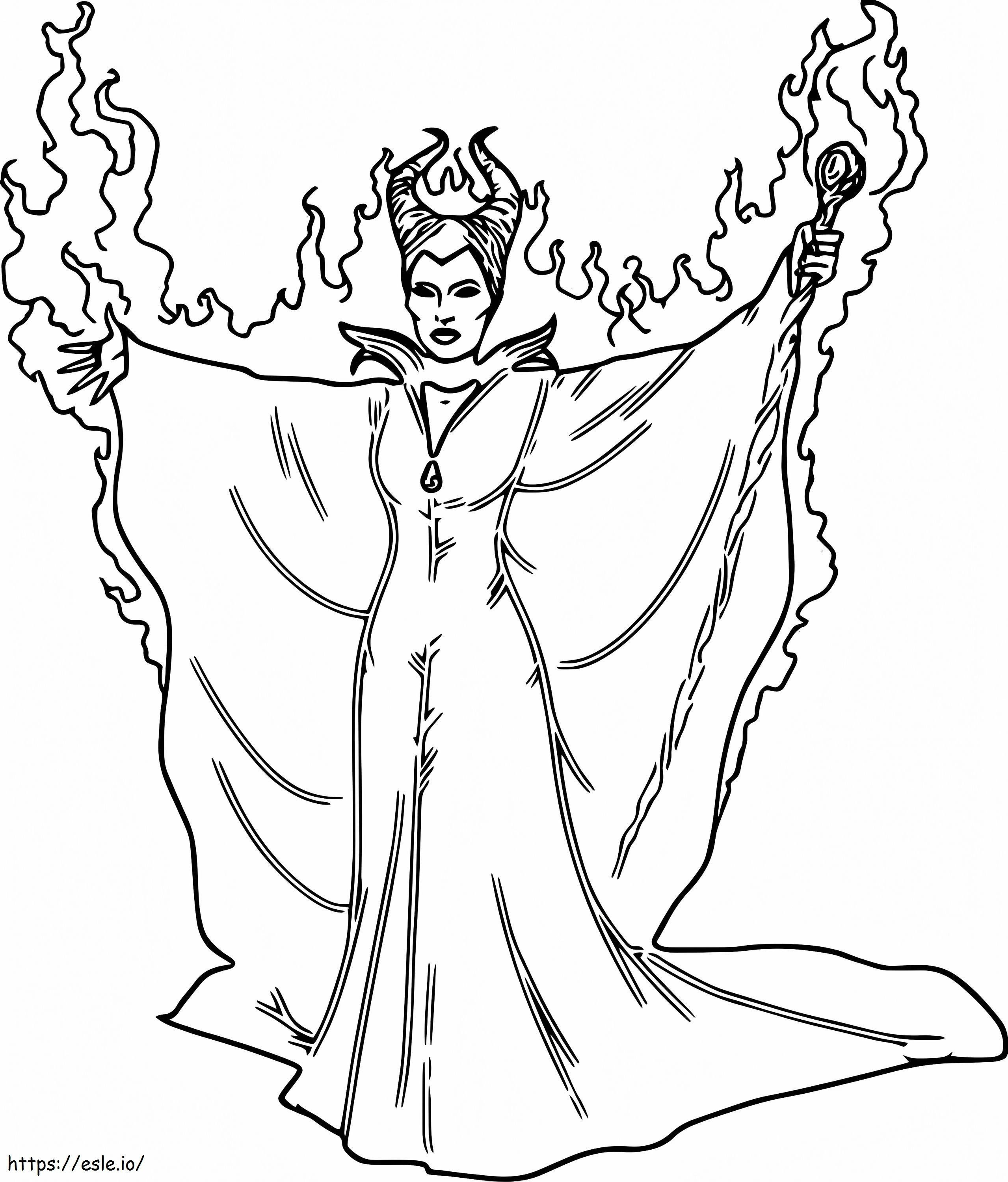Maleficents Power coloring page