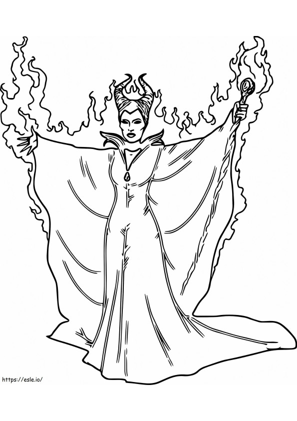 Maleficents Power coloring page