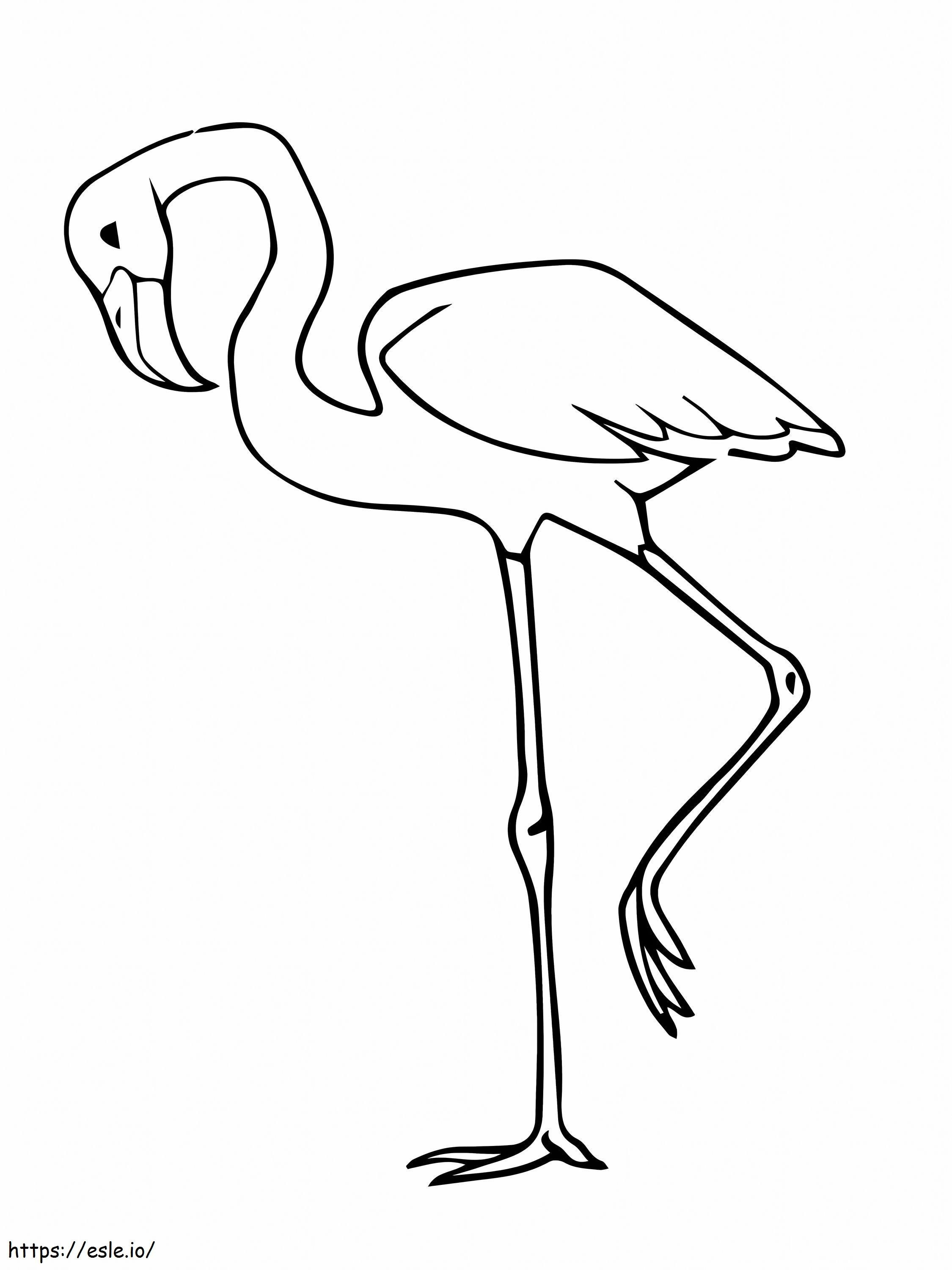 1548644196 Rosa Flamingo-Vogel ausmalbilder