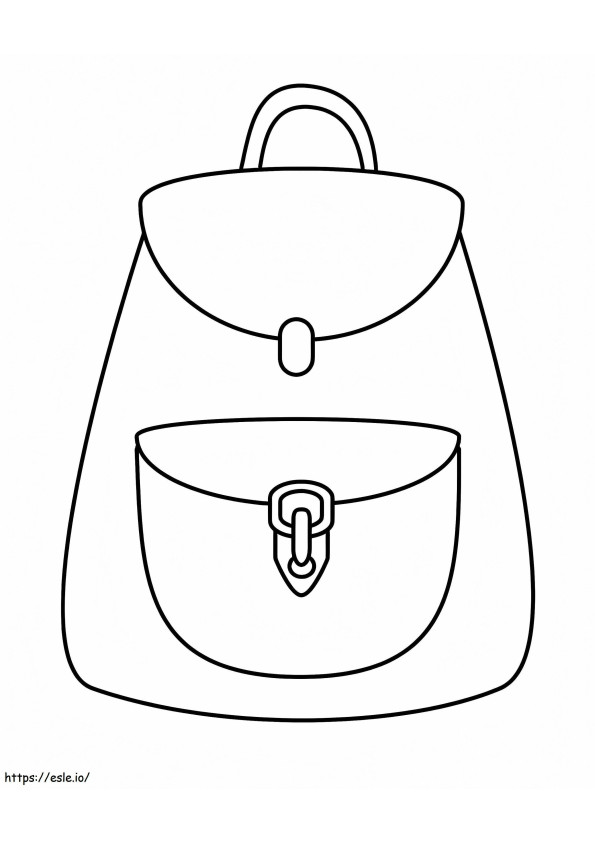 Backpack 1 coloring page
